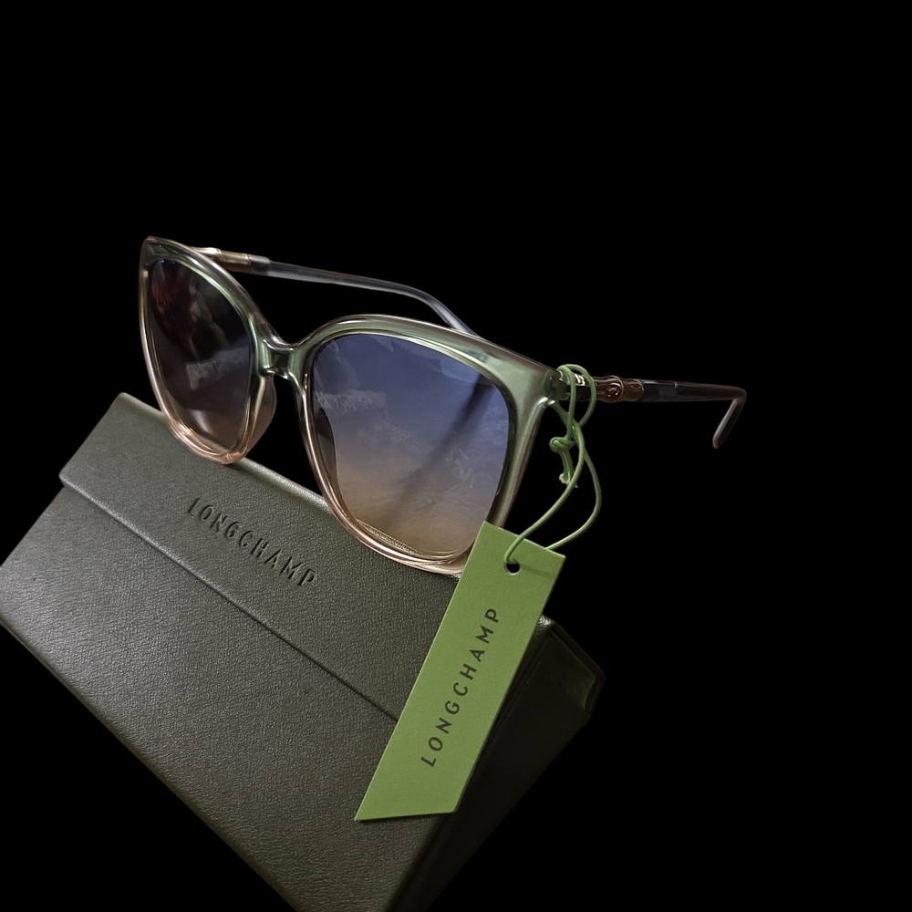 Longchamp Women's Sunglasses - Green and Brown - Picture 5 of 7